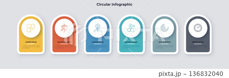 Modern Infographic Vector Illustration. Presentation Slide Chart Modern Infographic Vector Illustration. Presentation Slide Chart 136832040