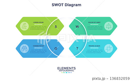 Modern Infographic Vector Illustration. Presentation Slide Chart Modern Infographic Vector Illustration. Presentation Slide Chart 136832059