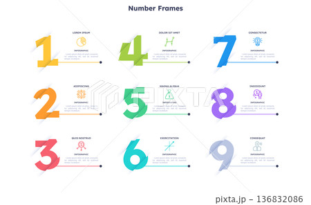 Modern Infographic Vector Illustration. Presentation Slide Chart Modern Infographic Vector Illustration. Presentation Slide Chart 136832086