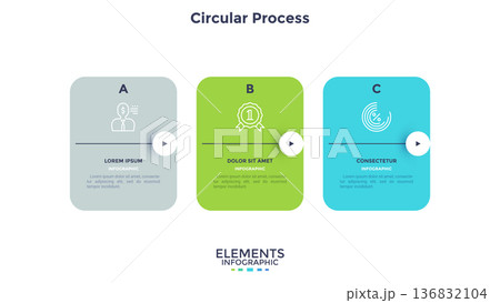 Modern Infographic Vector Illustration. Presentation Slide Chart 136832104