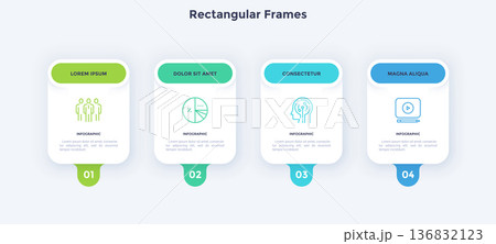 Modern Infographic Vector Illustration. Presentation Slide Chart Modern Infographic Vector Illustration. Presentation Slide Chart 136832123