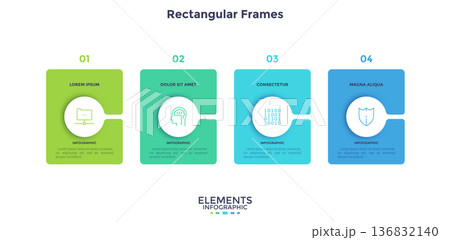 Modern Infographic Vector Illustration. Presentation Slide Chart Modern Infographic Vector Illustration. Presentation Slide Chart 136832140