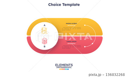 Modern Infographic Vector Illustration. Presentation Slide Chart Modern Infographic Vector Illustration. Presentation Slide Chart 136832268