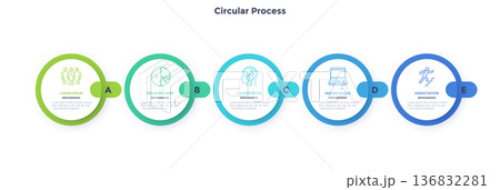 Modern Infographic Vector Illustration. Presentation Slide Chart Modern Infographic Vector Illustration. Presentation Slide Chart 136832281