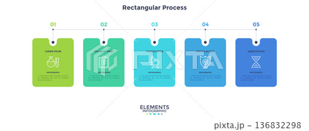 Modern Infographic Vector Illustration. Presentation Slide Chart 136832298