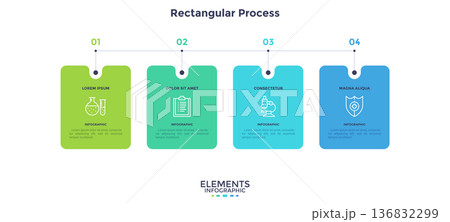 Modern Infographic Vector Illustration. Presentation Slide Chart 136832299