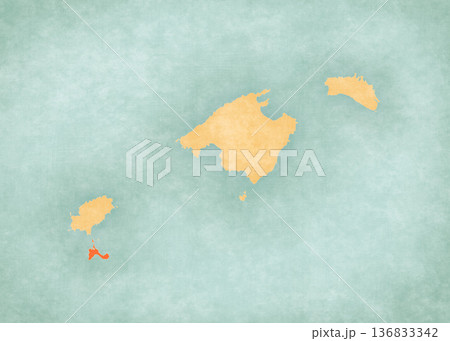 Map of Balearic Islands - Formentera 136833342