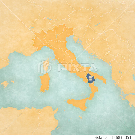Map of Italy - Basilicata 136833351