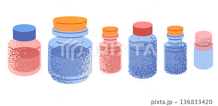 Glass Bottle And Jar Set 136833420