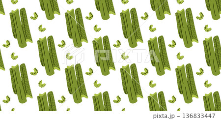 Celery Seamless Pattern Design 136833447