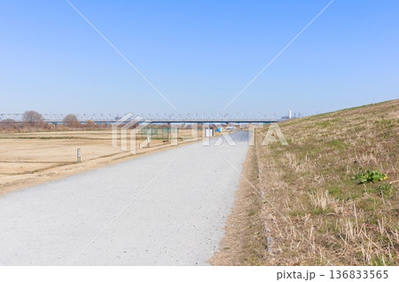 千葉県流山市江戸川河川敷グラウンド2026年2月 千葉県流山市江戸川河川敷グラウンド2026年2月 136833565