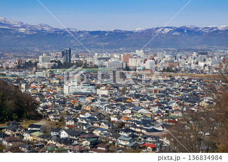 花見山・生け花の里からの福島市街 花見山・生け花の里からの福島市街 136834984