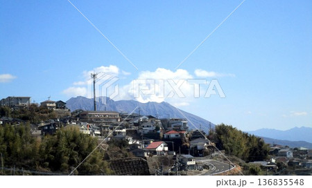 鹿児島のシンボル桜島 136835548