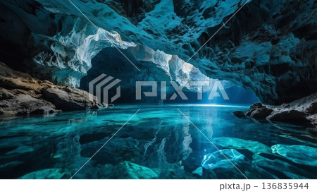青い洞窟 136835944