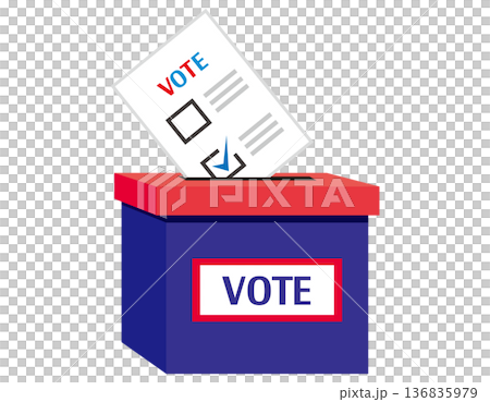 投票用紙のイラスト 選挙アイコン 投票用紙のイラスト 選挙アイコン 136835979
