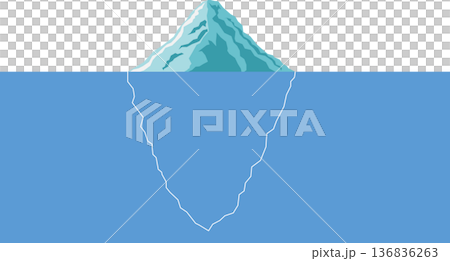 冰山一角的插圖 136836263