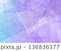 抽象的な水彩グラデーション背景 幾何学的な光の乱反射 ブルー 136836377