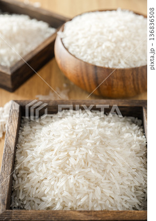 Long-grain rice 136836508
