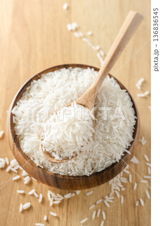 Long-grain rice 136836545