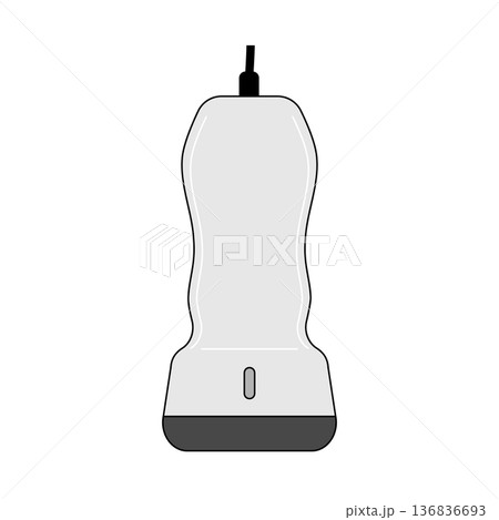 バーコードリーダーとハンディスキャナーのイラスト バーコードリーダーとハンディスキャナーのイラスト 136836693