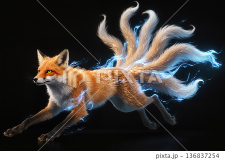 九尾の狐のイメージ　AI生成画像 136837254
