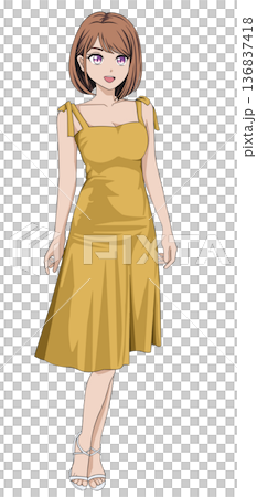 穿裙子的女人 136837418