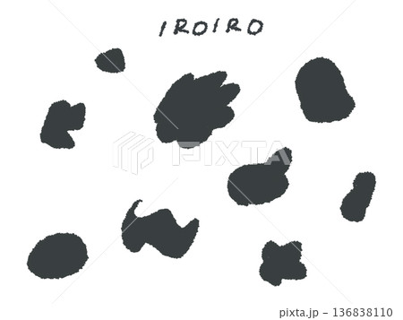 アイコンやシンボルマークとして、デザイン時に使いやすい手描きならではのイラスト・イロイロ 136838110