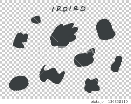 アイコンやシンボルマークとして、デザイン時に使いやすい手描きならではのイラスト・イロイロ 136838110