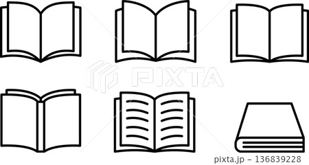 本・ノート・マンガ・電子書籍のアイコンマーク 136839228