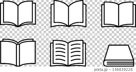 本・ノート・マンガ・電子書籍のアイコンマーク 136839228