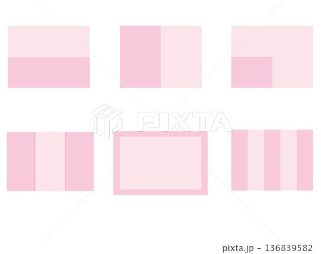 ピンク色のかわいい背景 136839582