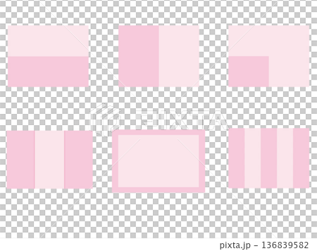 ピンク色のかわいい背景 136839582