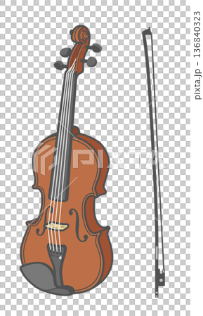 バイオリンのアイコン 136840323