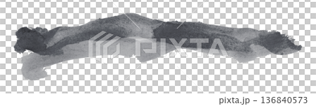 dark gray brush isolated on transparent background dark gray watercolor dark gray brush isolated on transparent background dark gray watercolor 136840573