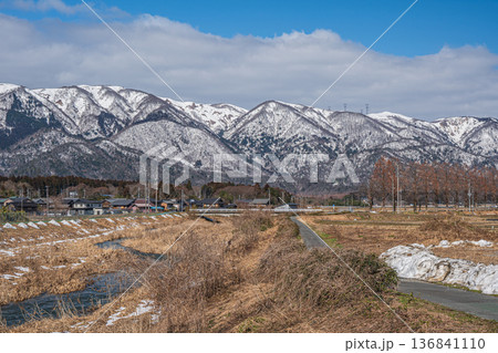 浅春の知内川風景 滋賀県高島市マキノ町 浅春の知内川風景 滋賀県高島市マキノ町 136841110