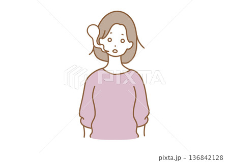 魂が抜けた女性 136842128