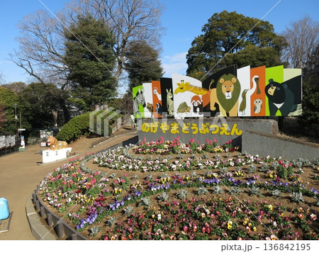 横浜市の野毛山動物園(入口付近の記念撮影スポット) 横浜市の野毛山動物園(入口付近の記念撮影スポット) 136842195