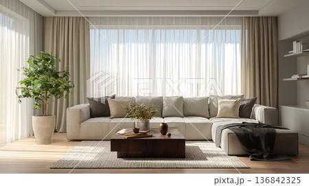 リビング 136842325