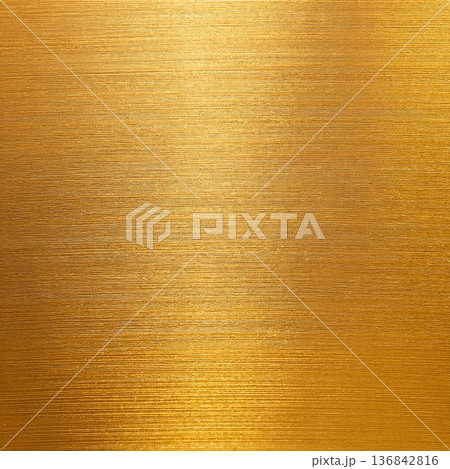 《AI画像》金色の金属板の表面 136842816