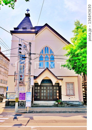 小樽市指定歴史的建造物 第29号　旧小樽組合基督教会 136843630