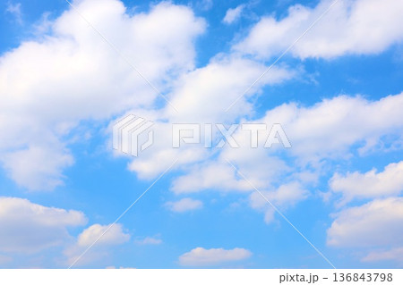 2月の暖かい日の空 2月の暖かい日の空 136843798