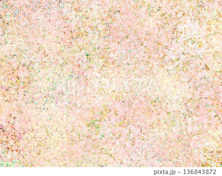 点画で描いた花畑のような春の背景イラスト 点画で描いた花畑のような春の背景イラスト 136843872