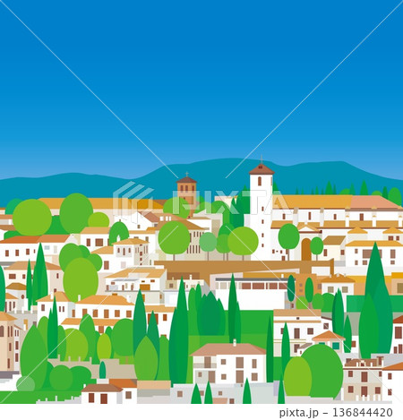 グラナダ granada アンダルシア andalucia スペイン 春風景 グラナダ granada アンダルシア andalucia スペイン 春風景 136844420