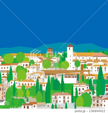 グラナダ　granada　アンダルシア　andalucia　スペイン　春風景 136844422