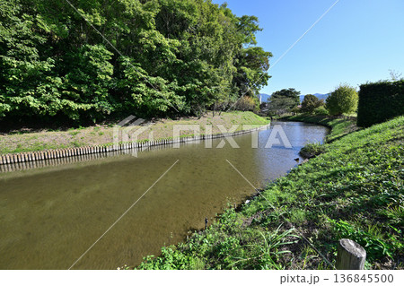 伊予国　松山市　国指定史跡「湯殿城」 136845500