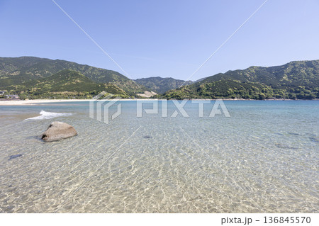 初夏の新鹿海岸 136845570