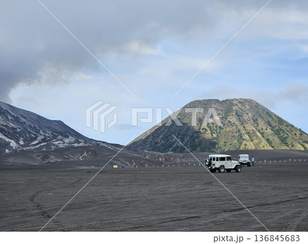 This is mount bromo in the morning.  136845683