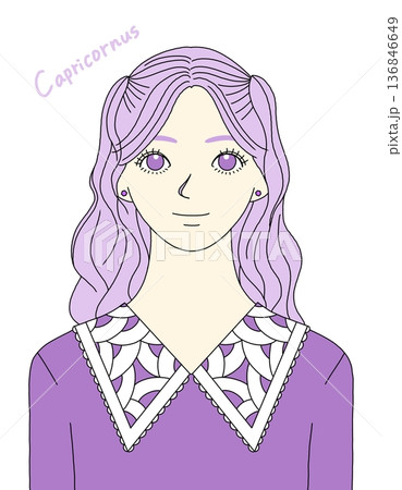 やぎ座モチーフの女の子 136846649