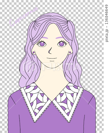 やぎ座モチーフの女の子 136846649