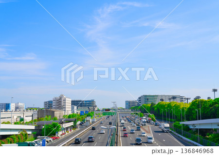 【東京都】5月・品川区の都市風景 136846968